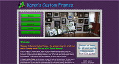Desktop Screenshot of karenscustomframing.com