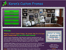 Tablet Screenshot of karenscustomframing.com